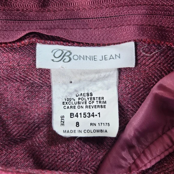 Elegant Kids Dress in Rich Purple Sz 8 - Picture 3 of 4